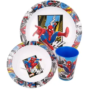Set of 3 spiderman microwave dishes Marvel image-0