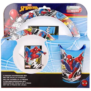 Set of 3 spiderman microwave dishes Marvel image-1
