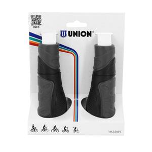 Pair of city-vtc two-material handles Marwi image-1