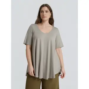 Topp för kvinnor Mat Fashion Basic image-1