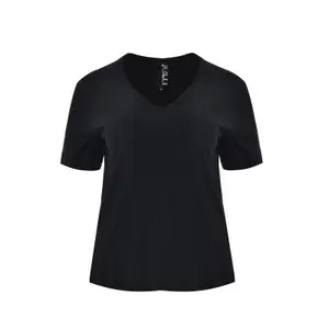 V-ringad t-shirt för kvinnor Mat Fashion Basic image-0