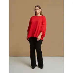 Women's Long Sleeve Crepe Blouse Mat Fashion image-1