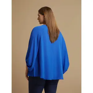 Women's Long Sleeve Crepe Blouse Mat Fashion image-3
