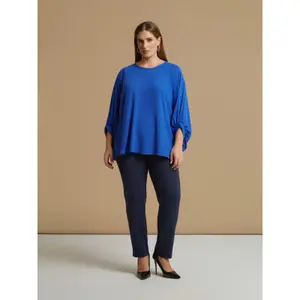 Women's Long Sleeve Crepe Blouse Mat Fashion image-2