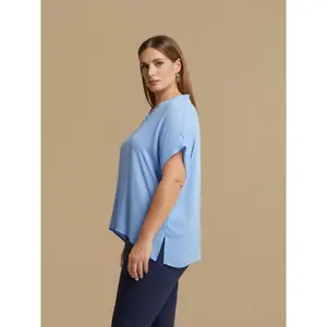 Women’s V-neck blouse Mat Fashion Essential image-4
