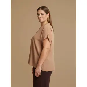 Women’s V-neck blouse Mat Fashion Essential image-4