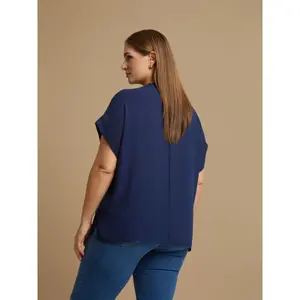 Women’s V-neck blouse Mat Fashion Essential image-3