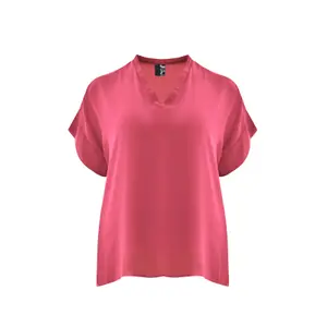 Women’s V-neck blouse Mat Fashion image-0