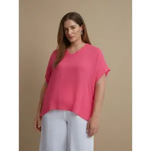 Women’s V-neck blouse Mat Fashion image-2
