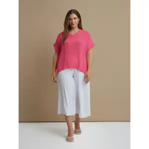 Women’s V-neck blouse Mat Fashion image-1