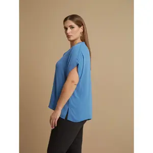 Women’s V-neck blouse Mat Fashion Essential image-4