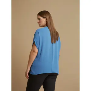 Women’s V-neck blouse Mat Fashion Essential image-3