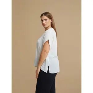 Women’s V-neck blouse Mat Fashion Essential image-4