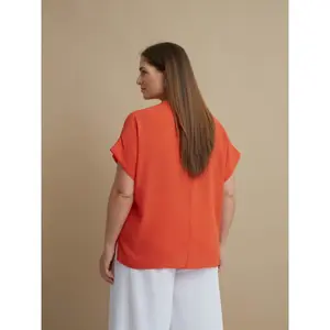 Women’s V-neck blouse Mat Fashion image-3