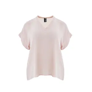 Women’s V-neck blouse Mat Fashion Essential image-0