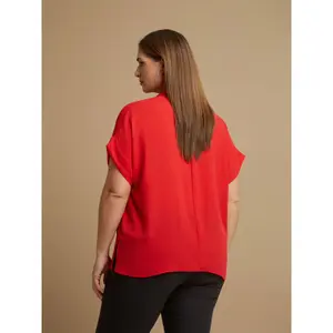 Women’s V-neck blouse Mat Fashion Essential image-3