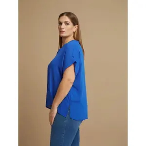 Women’s V-neck blouse Mat Fashion image-4