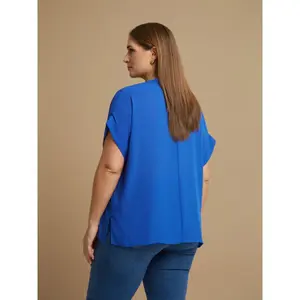 Women’s V-neck blouse Mat Fashion image-3