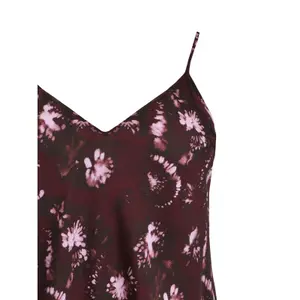 Blommönstrad satinlinne dam Mat Fashion image-1