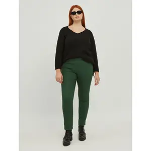 Womens Slim Fit Cotton Trousers Mat Fashion Anny image-1