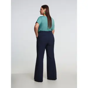 Custom Fit Bootcut Trousers Women Mat Fashion Nina image-2