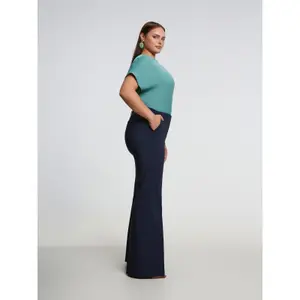 Custom Fit Bootcut Trousers Women Mat Fashion Nina image-3