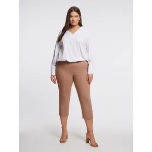 Women's Capri Jogging Trousers Mat Fashion Basic image-1