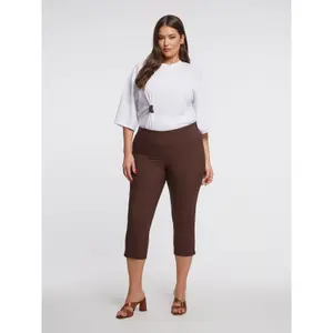 Women's Capri Jogging Trousers Mat Fashion Basic image-1