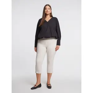 Women's Capri Jogging Trousers Mat Fashion Basic image-1