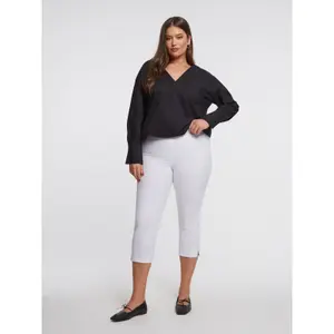 Women's Capri Jogging Trousers Mat Fashion Basic image-1