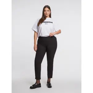 Women's Trousers Mat Fashion Basic Slim image-1