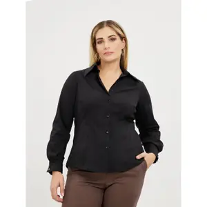 Women's long sleeve shirt Mat Fashion Basic image-1