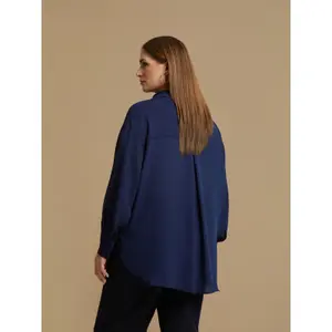 Women's Long Sleeve Crepe Shirt Mat Fashion image-4