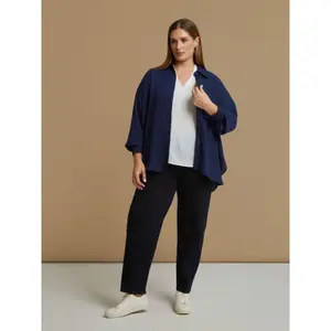 Women's Long Sleeve Crepe Shirt Mat Fashion image-2