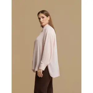 Women's Long Sleeve Crepe Shirt Mat Fashion image-4