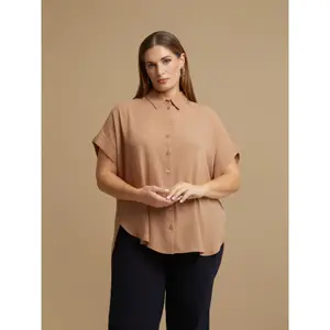 Women's Crepe Shirt Mat Fashion image-2