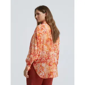 Women's Long Sleeve Floral Shirt Mat Fashion image-3