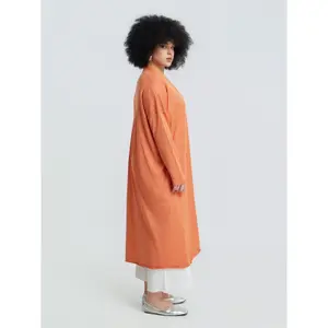 Women's Long Knitted Cardigan Mat Fashion Lurex image-4