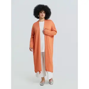 Women's Long Knitted Cardigan Mat Fashion Lurex image-2