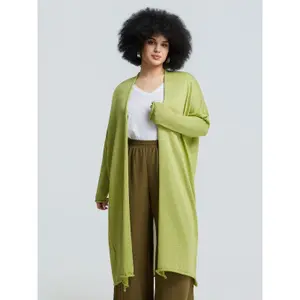 Women's Long Knitted Cardigan Mat Fashion Lurex image-1
