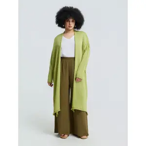 Women's Long Knitted Cardigan Mat Fashion Lurex image-2