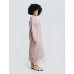 Women's Long Knitted Cardigan Mat Fashion Lurex image-4