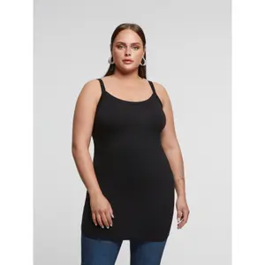 Camiseta larga de tirantes para mujer Mat Fashion Basic image-1