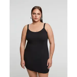 Camiseta larga de tirantes para mujer Mat Fashion Basic image-2