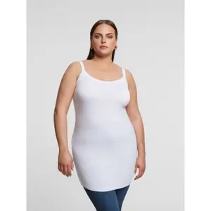 Camiseta larga de tirantes para mujer Mat Fashion Basic image-1