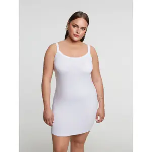 Camiseta larga de tirantes para mujer Mat Fashion Basic image-2