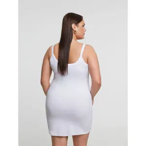 Camiseta larga de tirantes para mujer Mat Fashion Basic image-3