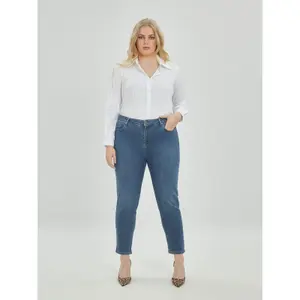 Women’s Slim Fit Jeans Mat Fashion Basic image-1