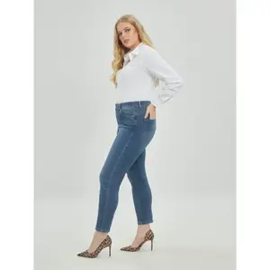 Women’s Slim Fit Jeans Mat Fashion Basic image-4