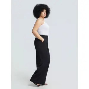 Women's suit Trousers Mat Fashion Wide Leg image-3